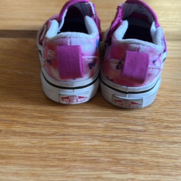 Vans toddler girls unicorn butterfly butterflies slip on .  Super condition. - Picture 5 of 9